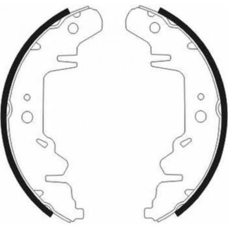 ABE C00318ABE Sada brzdových čelistí pro