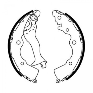 ABE C00323ABE Jeu de mâchoires de frein pour