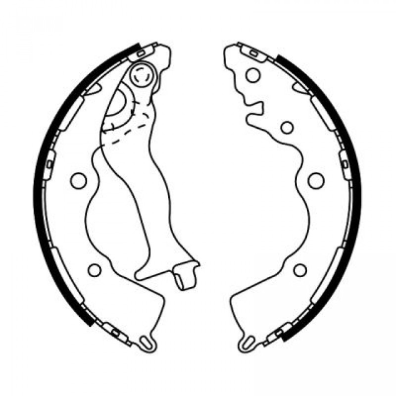 ABE C00323ABE Sada brzdových čeľustí pre