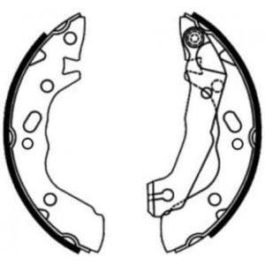 ABE C00501ABE Brake Shoe Set for