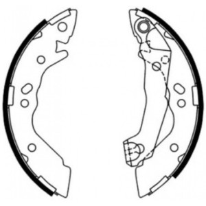 ABE C00504ABE Brake Shoe Set for