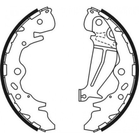 ABE C00522ABE Brake Shoe Set for