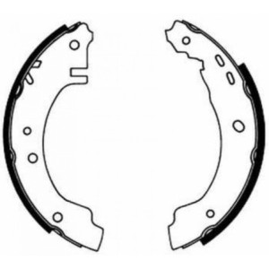 ABE C01041ABE Kit ganasce freno per