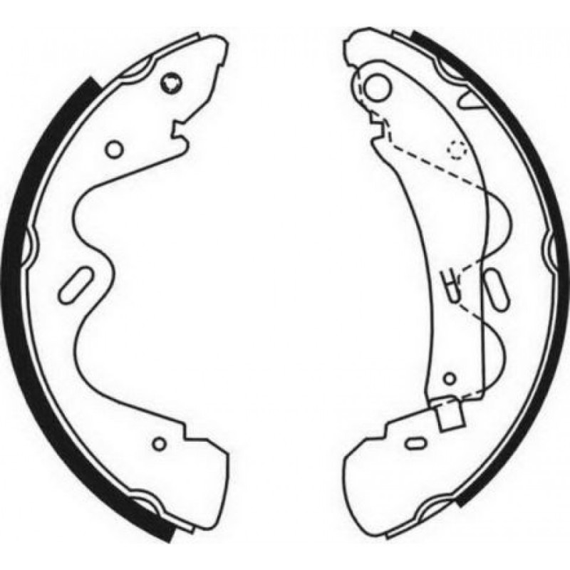 ABE C01054ABE Brake Shoe Set for