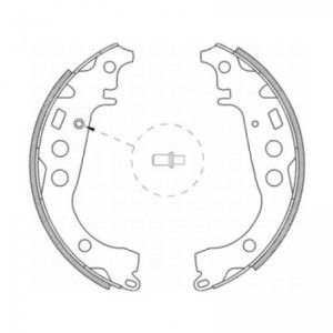 ABE C02059ABE Kit ganasce freno per