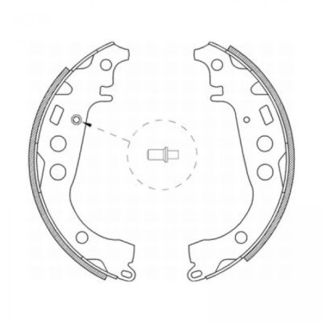 ABE C02059ABE Brake Shoe Set for