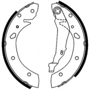 ABE C02060ABE Brake Shoe Set for