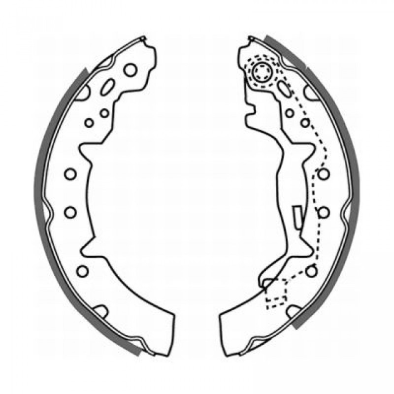 ABE C02063ABE Brake Shoe Set for