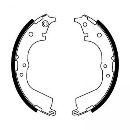 ABE C02072ABE Brake Shoe Set for