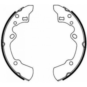 ABE C03029ABE Brake Shoe Set for