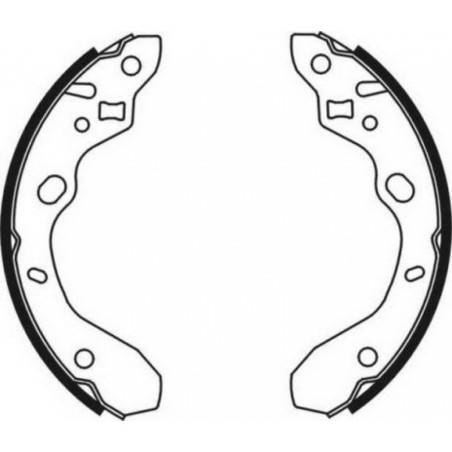 ABE C03042ABE Brake Shoe Set for
