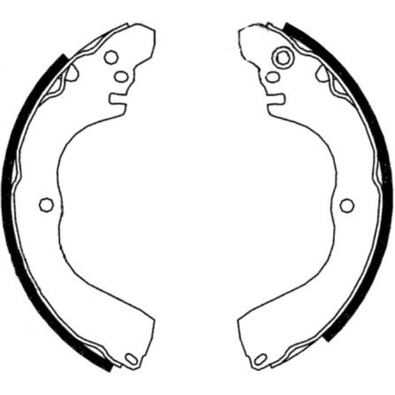 ABE C05064ABE Bremsbackensatz für