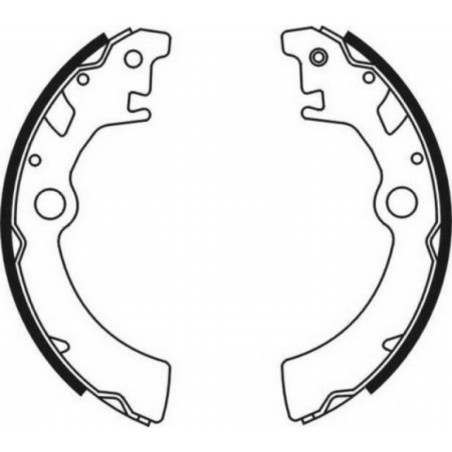 ABE C08003ABE Kit ganasce freno per