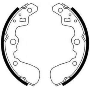ABE C08013ABE Brake Shoe Set for