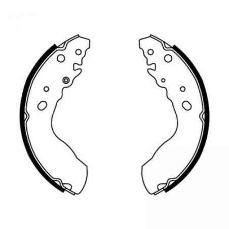 ABE C08019ABE Brake Shoe Set for