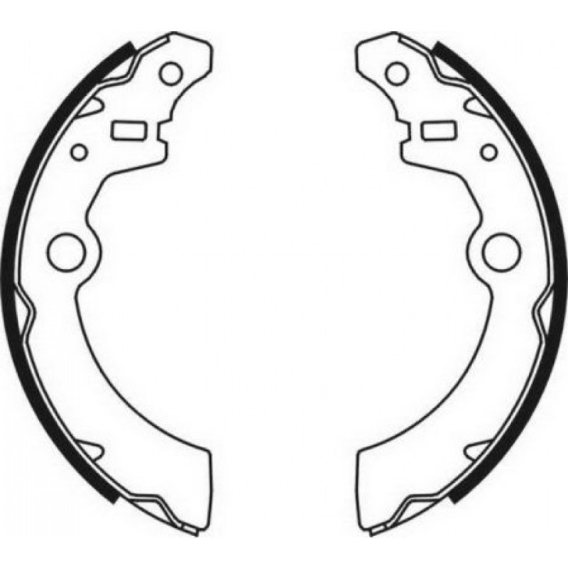 ABE C08021ABE Jeu de mâchoires de frein pour