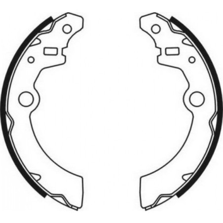 ABE C08021ABE Brake Shoe Set for