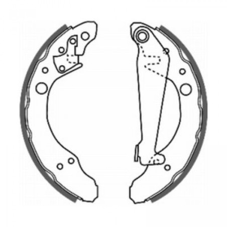 ABE C0A002ABE Brake Shoe Set for