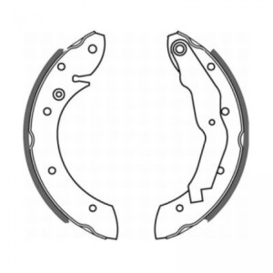 ABE C0B005ABE Brake Shoe Set for