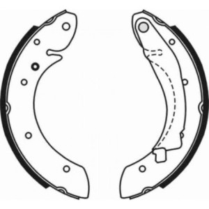 ABE C0C013ABE Sada brzdových čeľustí pre