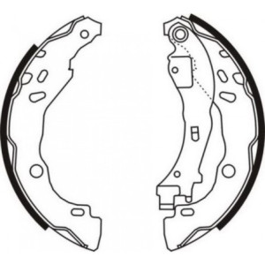 ABE C0C020ABE Brake Shoe Set for