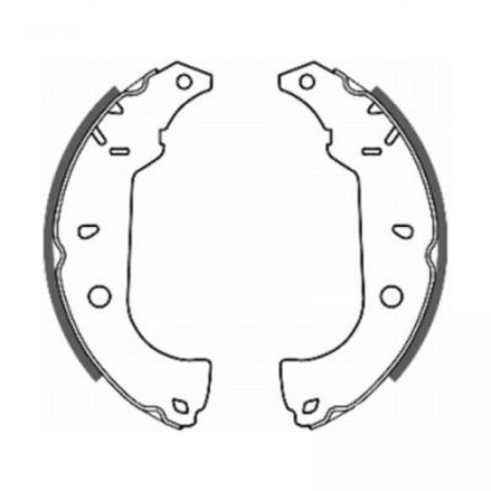 ABE C0F004ABE Brake Shoe Set for