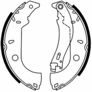 ABE C0F007ABE Zestaw szczęk hamulcowych dla