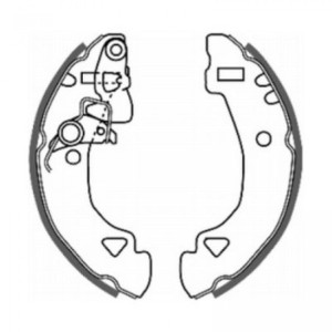 ABE C0F008ABE Brake Shoe Set for