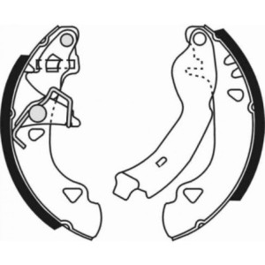 ABE C0F010ABE Brake Shoe Set for