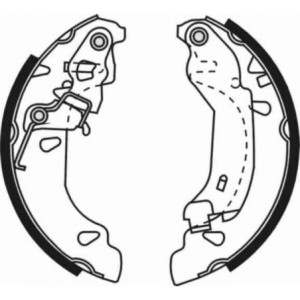 ABE C0F024ABE Sada brzdových čelistí pro