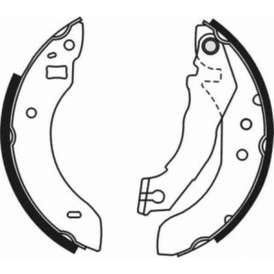 ABE C0G009ABE Brake Shoe Set for