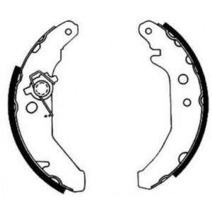 ABE C0G019ABE Sada brzdových čelistí pro