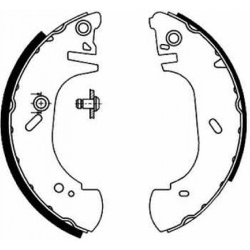 ABE C0G022ABE Brake Shoe Set for