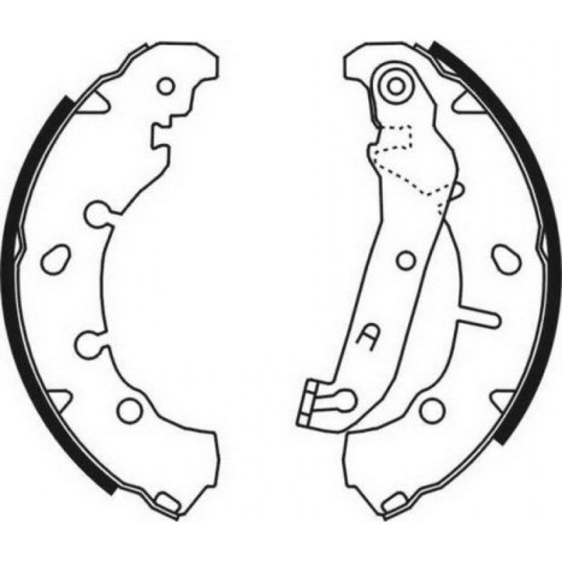 ABE C0G046ABE Brake Shoe Set for