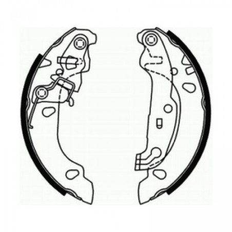 ABE C0G052ABE Brake Shoe Set for