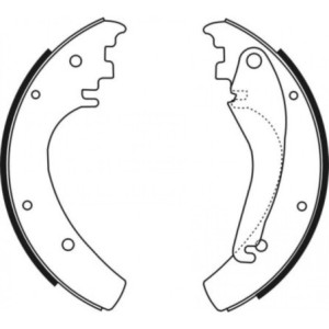ABE C0M010ABE Brake Shoe Set for