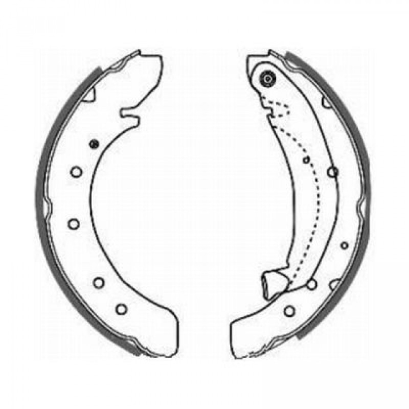 ABE C0P013ABE Brake Shoe Set for