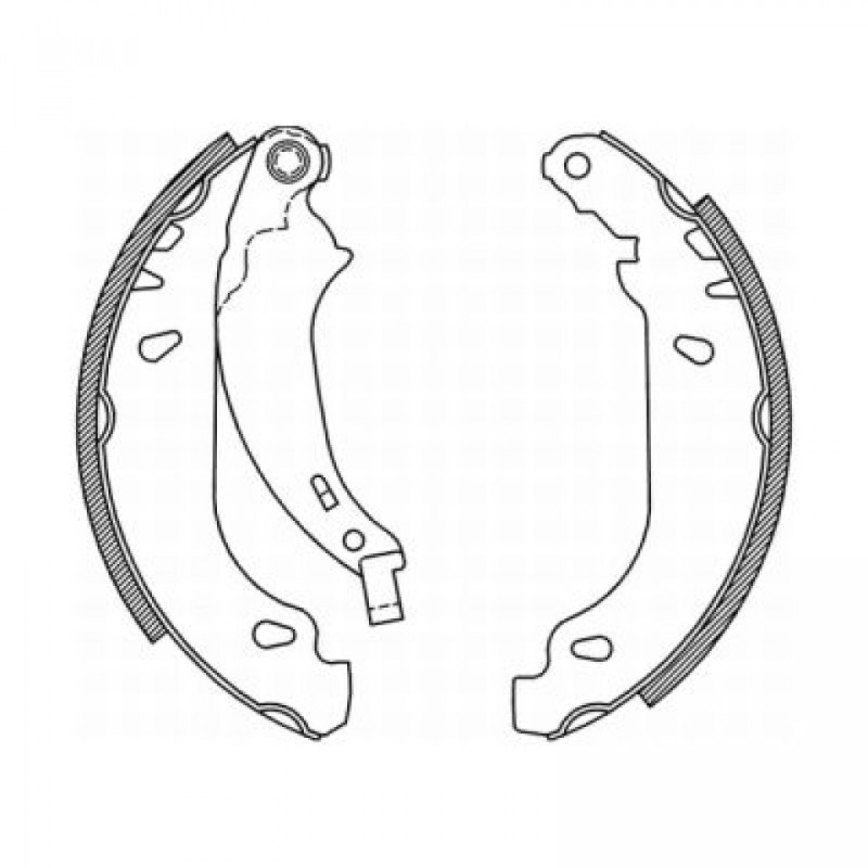 ABE C0P019ABE Brake Shoe Set for