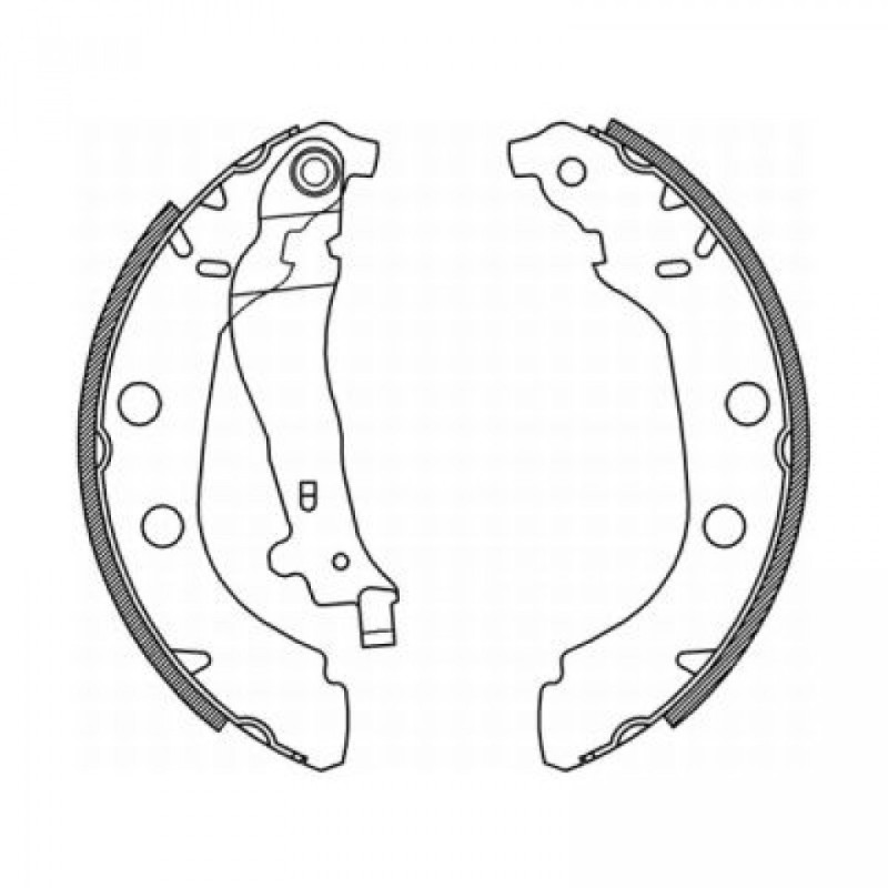 ABE C0P027ABE Brake Shoe Set for
