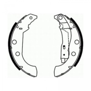 ABE C0P029ABE Brake Shoe Set for