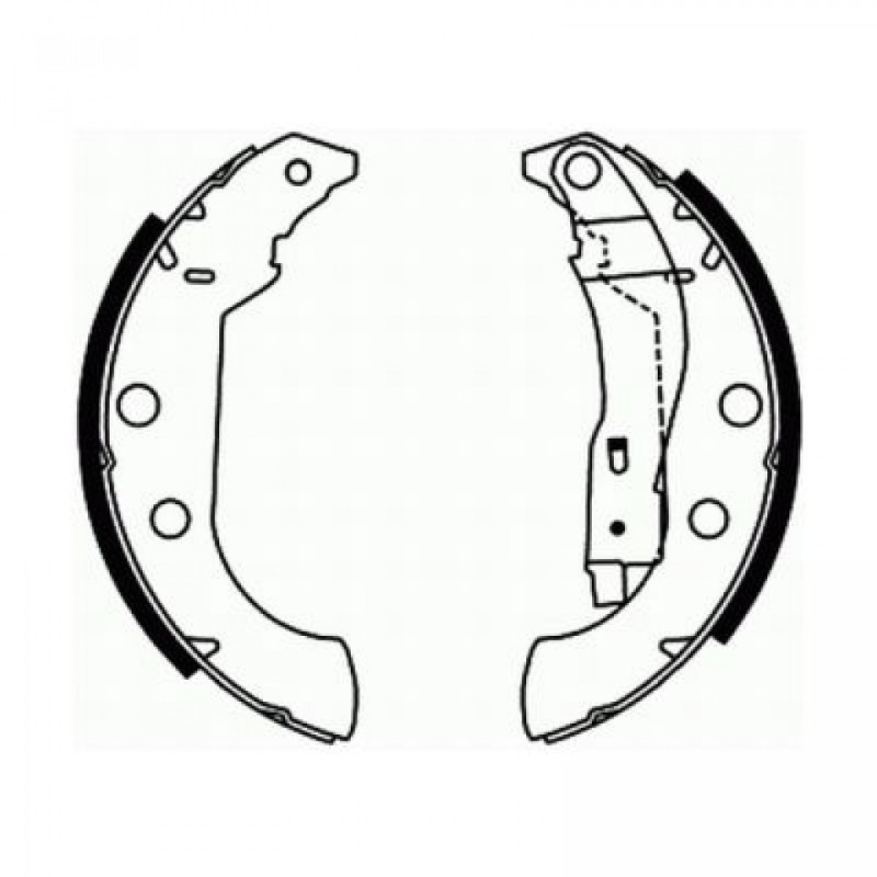 ABE C0P029ABE Brake Shoe Set for