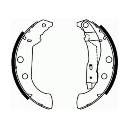 ABE C0P029ABE Brake Shoe Set for