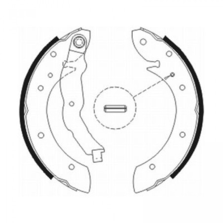 ABE C0R011ABE Brake Shoe Set for
