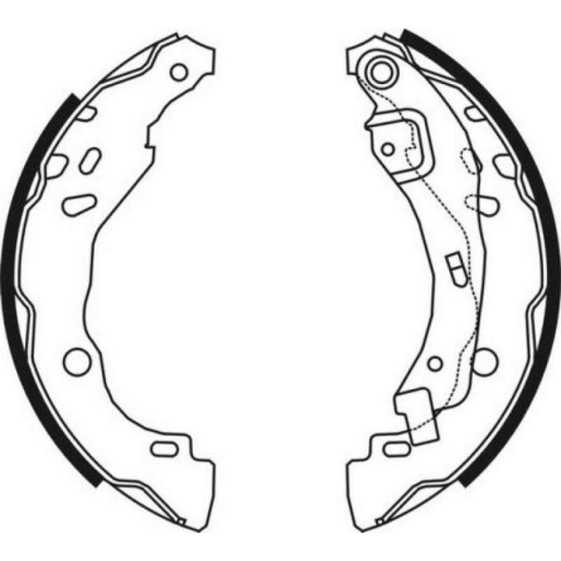 ABE C0R023ABE Brake Shoe Set for