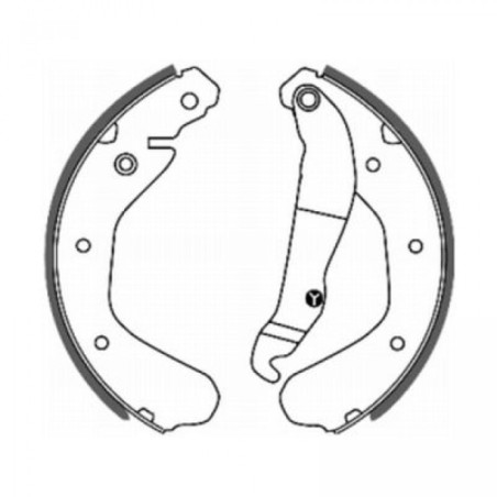 ABE C0X005ABE Brake Shoe Set for