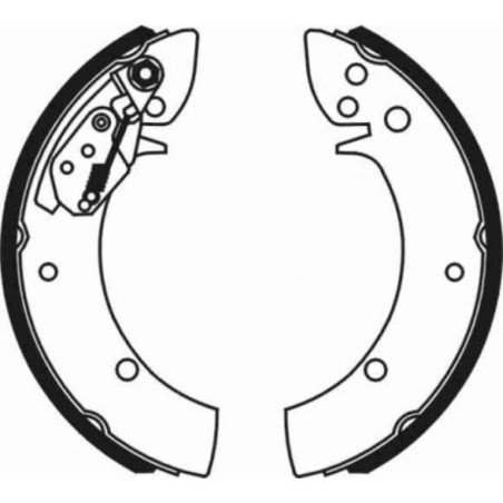 ABE C00016ABE Juego de zapatas de frenos para