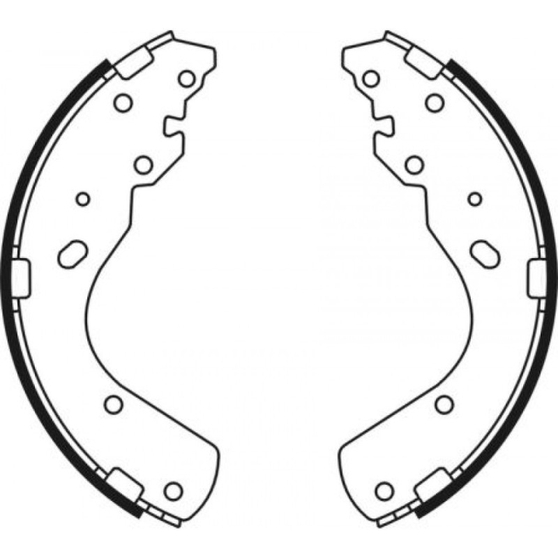 ABE C03044ABE Brake Shoe Set for