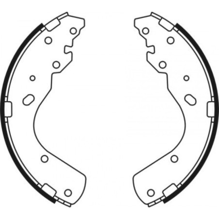 ABE C03044ABE Brake Shoe Set for