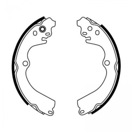 ABE C07009ABE Brake Shoe Set for