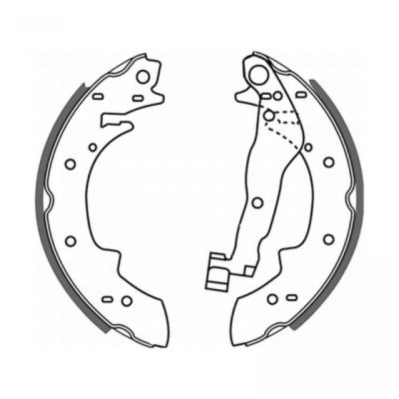 ABE C0B006ABE Brake Shoe Set for